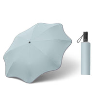 HKM-858707 Curved Automatic Luminous Transparent Umbrella for Stylish Rain Protection