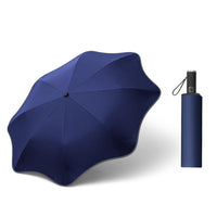 HKM-858707 Curved Automatic Luminous Transparent Umbrella for Stylish Rain Protection