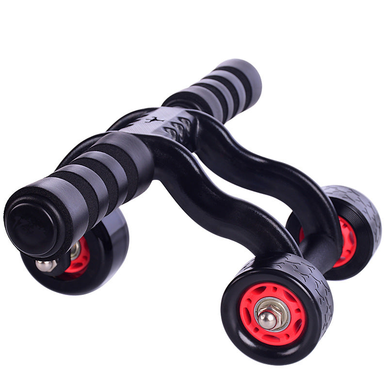 HKM-882259 Three-Wheel Abdominal Roller for Core Strength and Toning