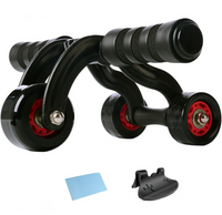 HKM-882259 Three-Wheel Abdominal Roller for Core Strength and Toning