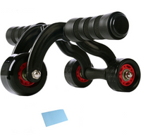 HKM-882259 Three-Wheel Abdominal Roller for Core Strength and Toning