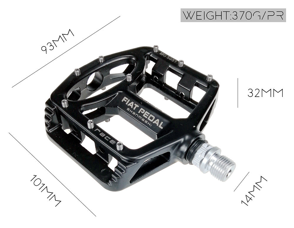 HKM-623891 Lightweight Magnesium Alloy Mountain Bike Flat Pedals for Enhanced Performance