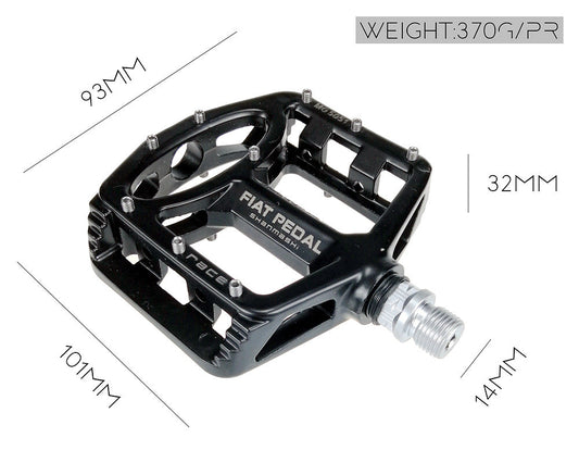 HKM-623891 Lightweight Magnesium Alloy Mountain Bike Flat Pedals for Enhanced Performance