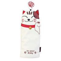 HKM-487059 Lucky Cat Golf Wood Club Head Cover - Stylish Protection for Your Clubs