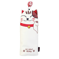 HKM-487059 Lucky Cat Golf Wood Club Head Cover - Stylish Protection for Your Clubs
