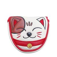 HKM-487059 Lucky Cat Golf Wood Club Head Cover - Stylish Protection for Your Clubs