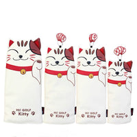 HKM-487059 Lucky Cat Golf Wood Club Head Cover - Stylish Protection for Your Clubs