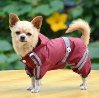 HKM-540115 Waterproof Reflective Raincoat for Dogs and Cats, Lightweight and Compact, Available in Sizes XS-XXL