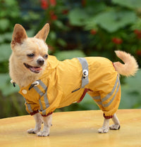 HKM-540115 Waterproof Reflective Raincoat for Dogs and Cats, Lightweight and Compact, Available in Sizes XS-XXL