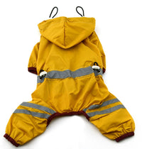 HKM-540115 Waterproof Reflective Raincoat for Dogs and Cats, Lightweight and Compact, Available in Sizes XS-XXL