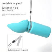 HKM-227027 Portable Folding Silicone Pet Water Bottle for Dogs and Cats - Leak-Proof Travel Cup, 550ml Capacity