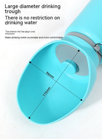 HKM-227027 Portable Folding Silicone Pet Water Bottle for Dogs and Cats - Leak-Proof Travel Cup, 550ml Capacity
