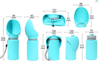 HKM-227027 Portable Folding Silicone Pet Water Bottle for Dogs and Cats - Leak-Proof Travel Cup, 550ml Capacity