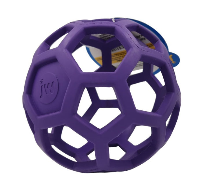 HKM-576147 Milk-Scented Dog Toy Ball - Natural Rubber Geometric Treat Dispenser for Chewing and Teeth Cleaning, 8cm/14cm