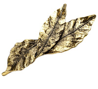 HKM-375635 Retro Leaf Design Hairpin for Women - Korean Style Bangs Clip