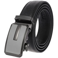 HKM-643667 Automatic Buckle Leather Belt for Men - Adjustable Fit, Premium Quality Craftsmanship