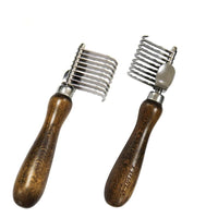 HKM-523987 Walnut Knot Comb for Pets - Stainless Steel Grooming Tool (15.2cm x 4cm)