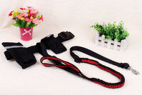 HKM-561171 Cushioned Nylon Running Dog Leash with Hands-Free Design and Adjustable Control