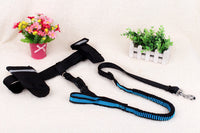 HKM-561171 Cushioned Nylon Running Dog Leash with Hands-Free Design and Adjustable Control