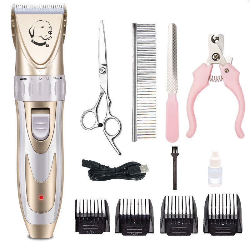 HKM-686675 Ceramic Blade Electric Pet Shaver with USB Charging and 150 Minutes Usage Time