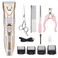 HKM-686675 Ceramic Blade Electric Pet Shaver with USB Charging and 150 Minutes Usage Time