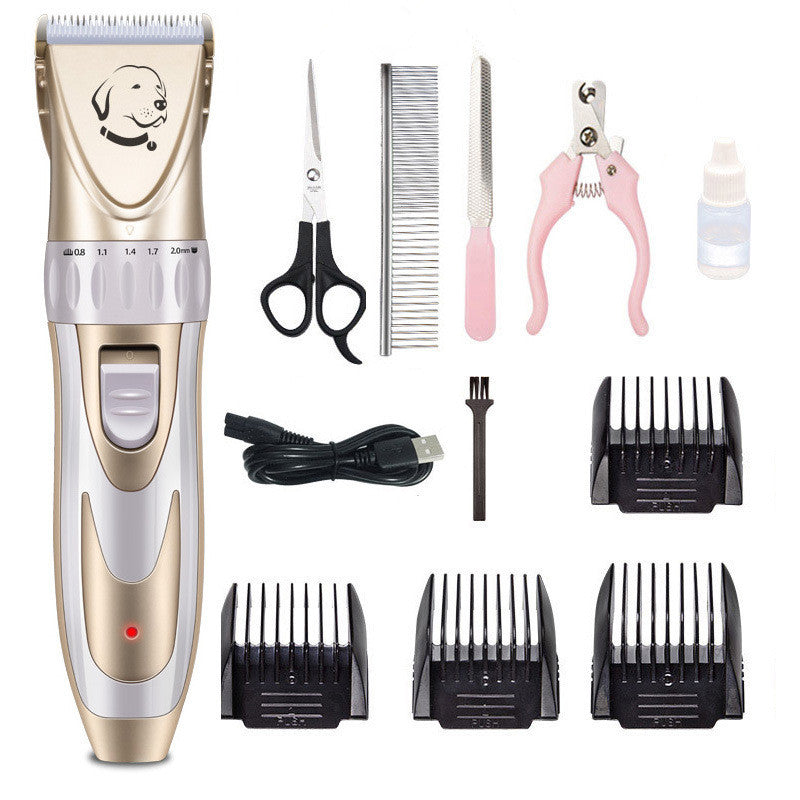 HKM-686675 Ceramic Blade Electric Pet Shaver with USB Charging and 150 Minutes Usage Time