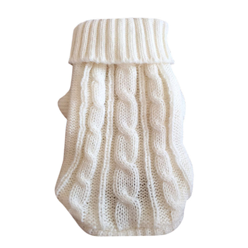 HKM-122707 Warm Thick Knit Pet Sweater for Cats in Various Colors