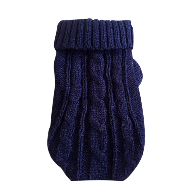 HKM-122707 Warm Thick Knit Pet Sweater for Cats in Various Colors