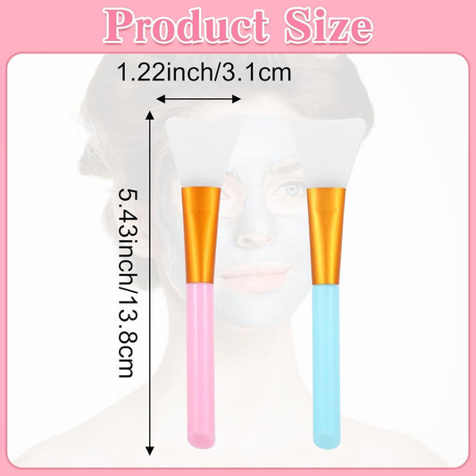 HKM-400339 Silicone Face and Body Mask Applicator - Reusable Spatula Brush for Precision Application in 6 Colors