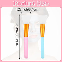 HKM-400339 Silicone Face and Body Mask Applicator - Reusable Spatula Brush for Precision Application in 6 Colors