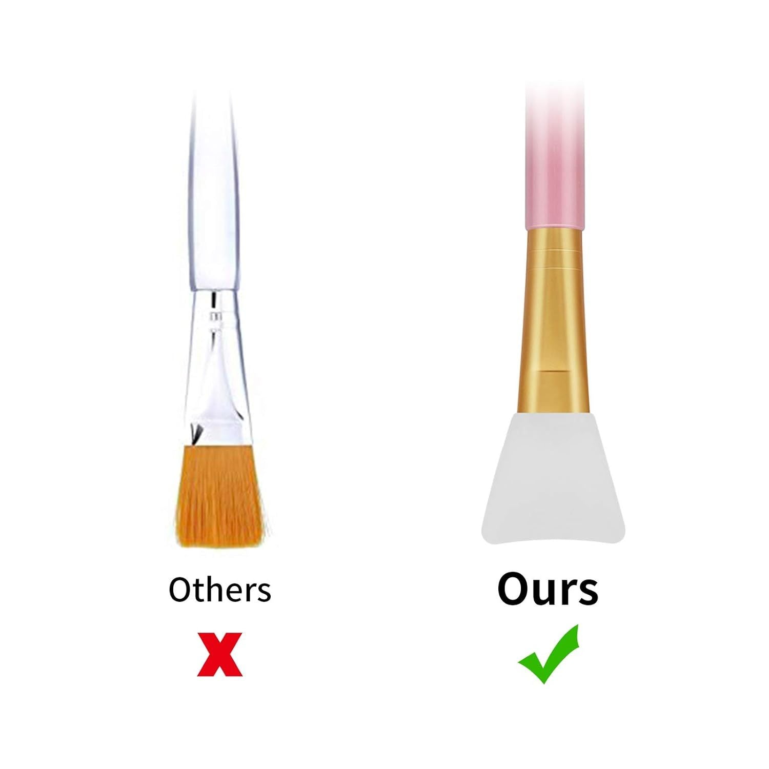 HKM-400339 Silicone Face and Body Mask Applicator - Reusable Spatula Brush for Precision Application in 6 Colors