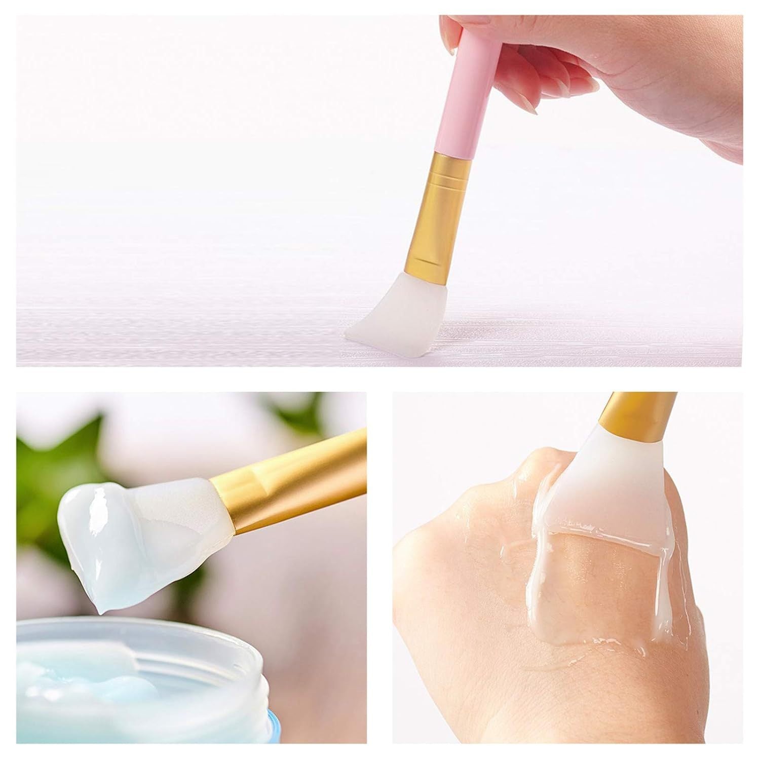 HKM-400339 Silicone Face and Body Mask Applicator - Reusable Spatula Brush for Precision Application in 6 Colors