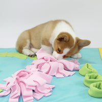 HKM-835155 Slow Food Interactive Puzzle Mat for Dogs - Engaging Foraging Training Blanket