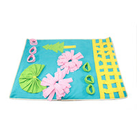 HKM-835155 Slow Food Interactive Puzzle Mat for Dogs - Engaging Foraging Training Blanket