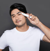 HKM-497491 Portable Electric Ear Nose Eyebrow Hair Trimmer - Waterproof Mini Shaver with High-Speed Motor and Sharp Cutter Head