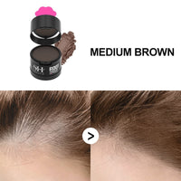 HKM-505043 Forehead Hairline Mud Powder for Natural Hair Replacement – Black, Dark Brown, Medium Brown (4G)