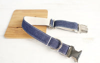 HKM-590483 Comfortable Polyester Dog Collar in Green and Blue - Various Sizes Available