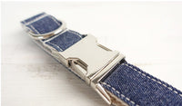 HKM-590483 Comfortable Polyester Dog Collar in Green and Blue - Various Sizes Available