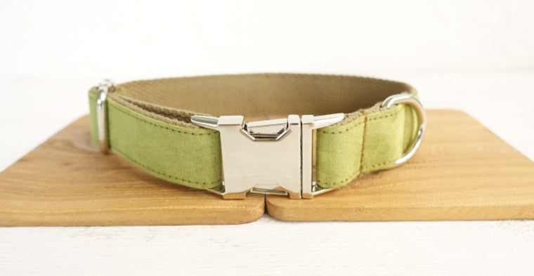 HKM-590483 Comfortable Polyester Dog Collar in Green and Blue - Various Sizes Available