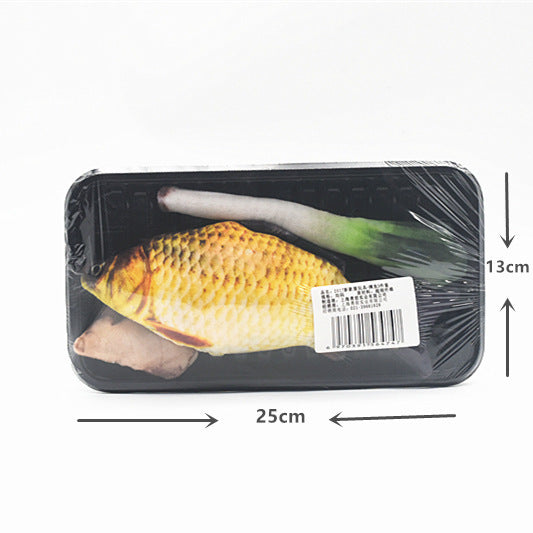 HKM-094995 Plush Cat Toy Set with Red Fish and Fish Pendulum - Interactive Play and Fun