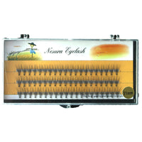 HKM-879315 Natural Curl Single Cluster Eyelashes - 10 Plants, Lengths 6-14mm, 0.1mm Thickness, Manual Craftsmanship