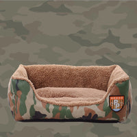 HKM-578259 Military Style Camouflage Pet Kennel - Waterproof Oxford with PPCotton Filler, Sizes S to L