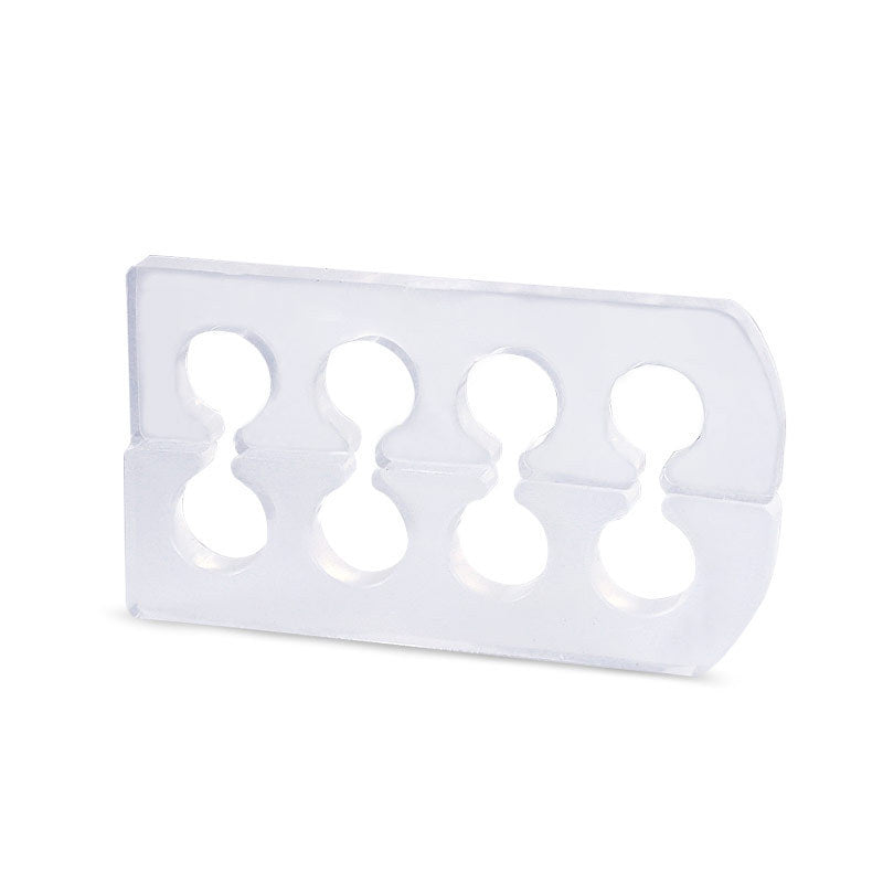 HKM-379987 Transparent Silicone Five-Toe Separator for Comfort in Sports and Casual Shoes