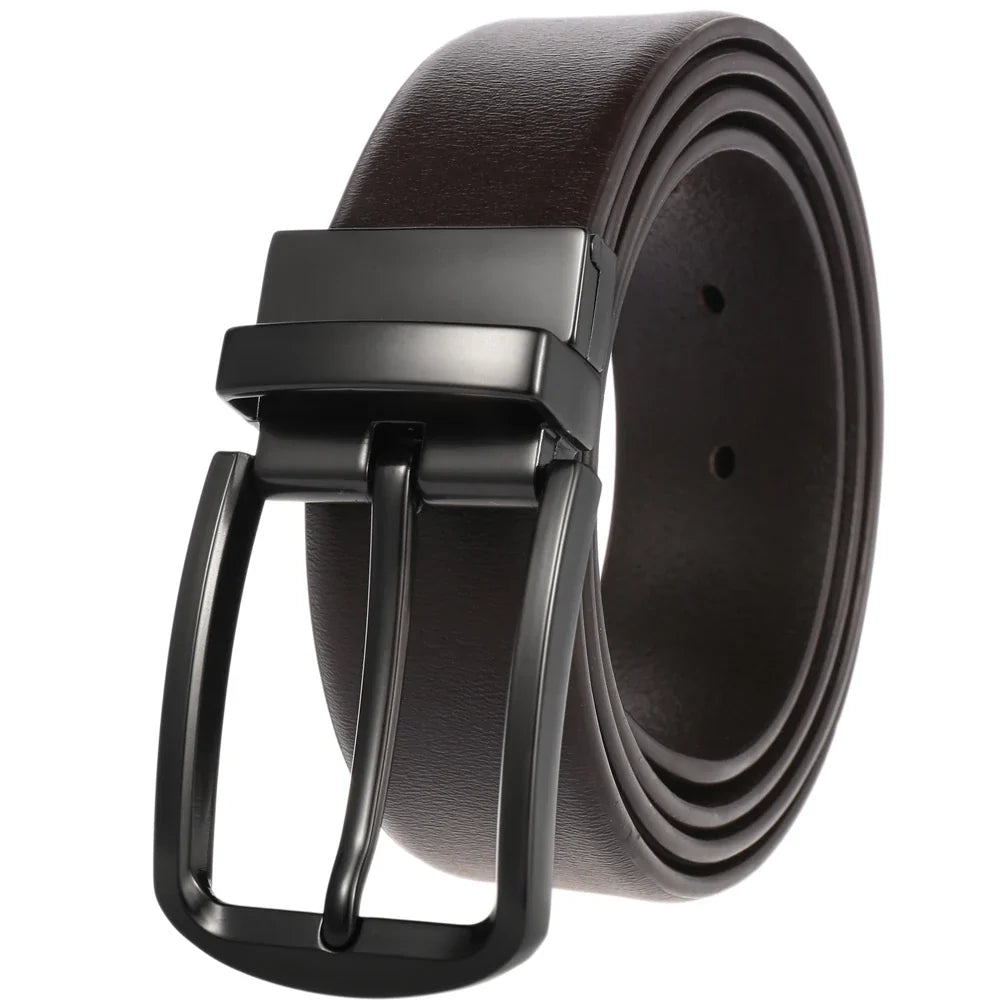 HKM-557715 Genuine Leather Pin Buckle Belt for Versatile Style and Comfort