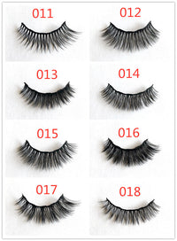 HKM-009235 Magnetic Eyeliner and Eyelashes Set - Five Pairs, Handcrafted Synthetic Fiber