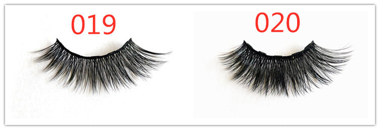 HKM-009235 Magnetic Eyeliner and Eyelashes Set - Five Pairs, Handcrafted Synthetic Fiber