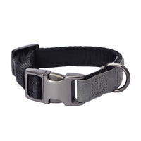 HKM-686803 Heavy Duty Adjustable Neoprene Padded Dog Collar with Side-Release Buckle and D-Ring, 1 in Wide