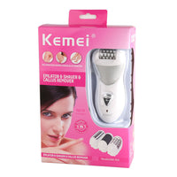 HKM-936467 Multifunctional Electric Lady Care Device - Plucker, Shaver, and Foot Grinder 3-in-1