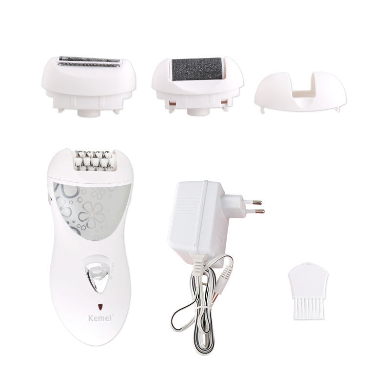 HKM-936467 Multifunctional Electric Lady Care Device - Plucker, Shaver, and Foot Grinder 3-in-1