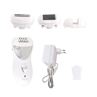 HKM-936467 Multifunctional Electric Lady Care Device - Plucker, Shaver, and Foot Grinder 3-in-1